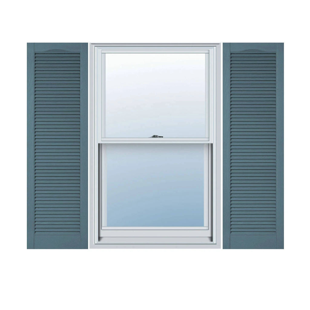 14 1/2 inchw x 93 inchh Vinyl Louver Shutters Per Pair X69421