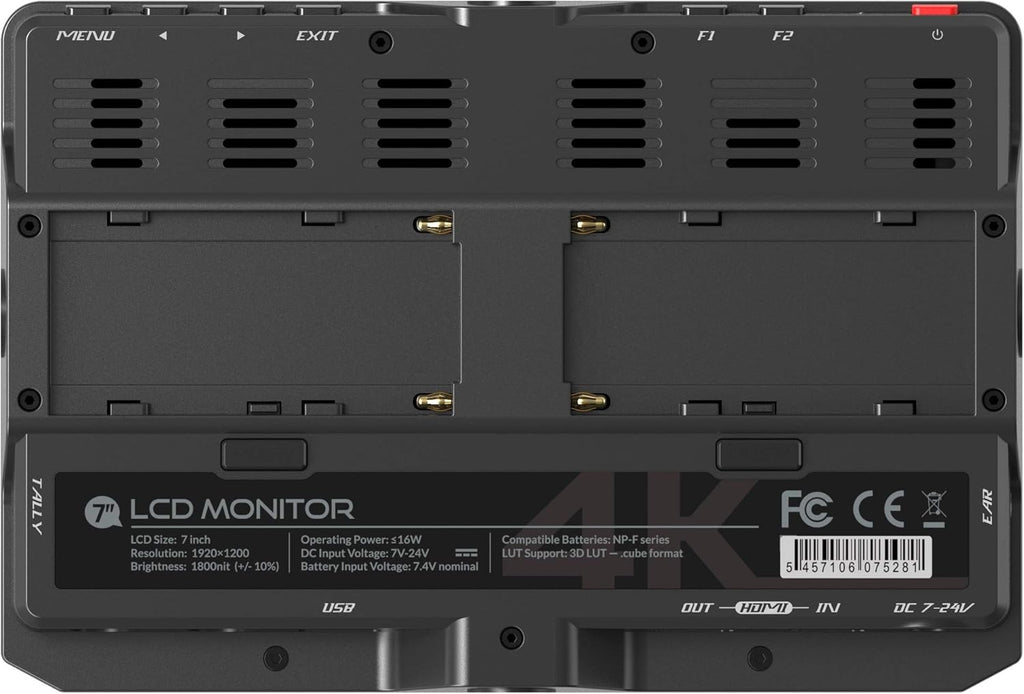 7 inch 4K 1800nit HDMI Field Monitor with 3D Lut S44907