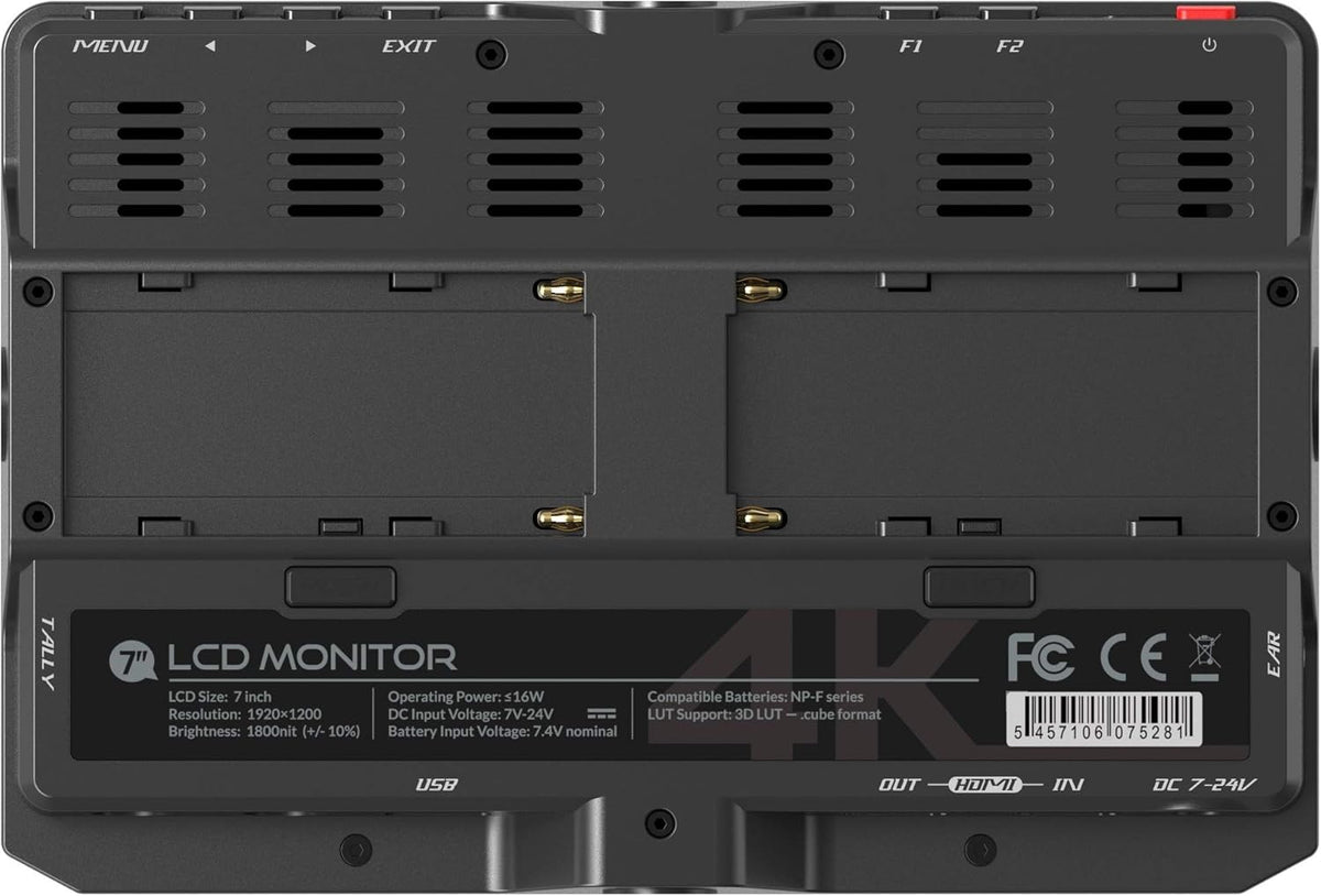7 inch 4K 1800nit HDMI Field Monitor with 3D Lut S44907