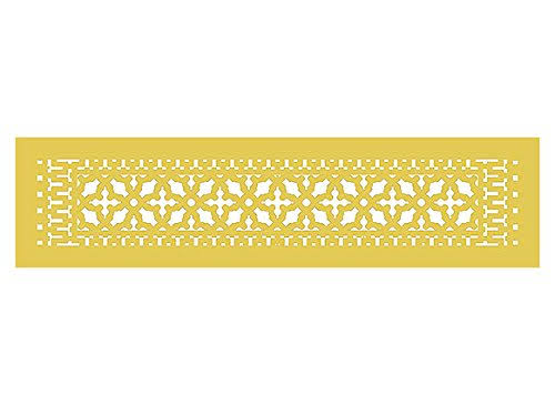 30x22 x 6x22 Sun Gold Aluminum Grille with Mounting Holes J78502