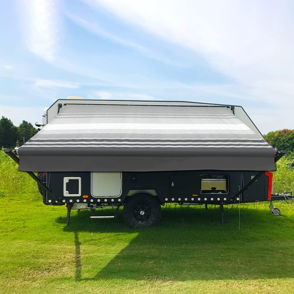 18 Feet Black Vinyl RV Awning Replacement X1681