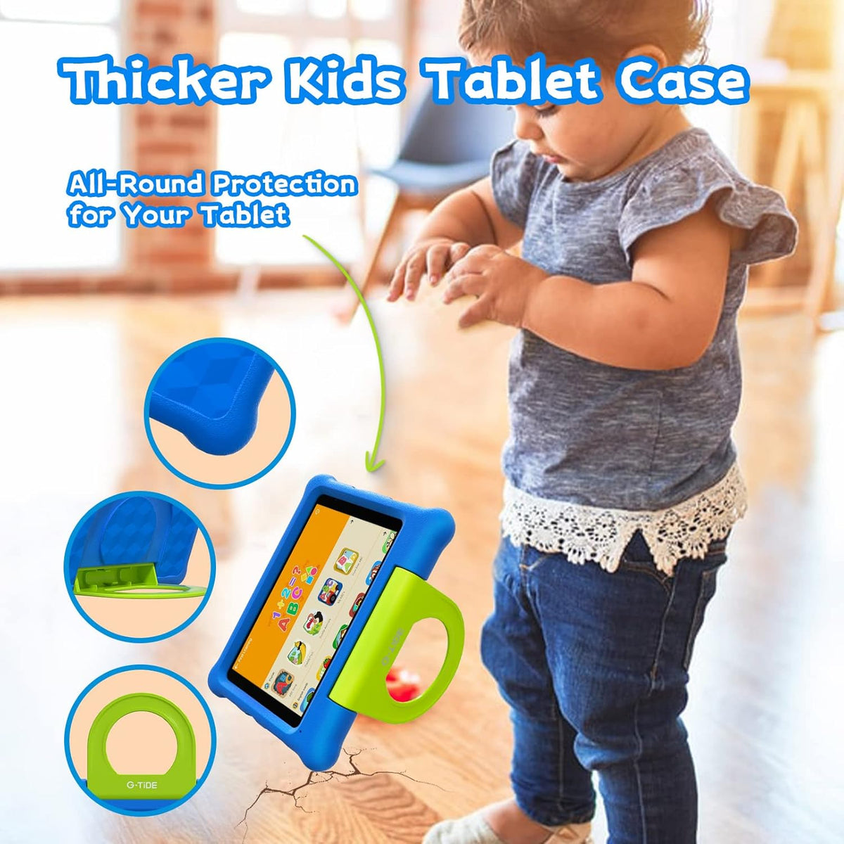 Kids Tablet 8 inch Android 11 Tablet 32GB Storage Blue O240144