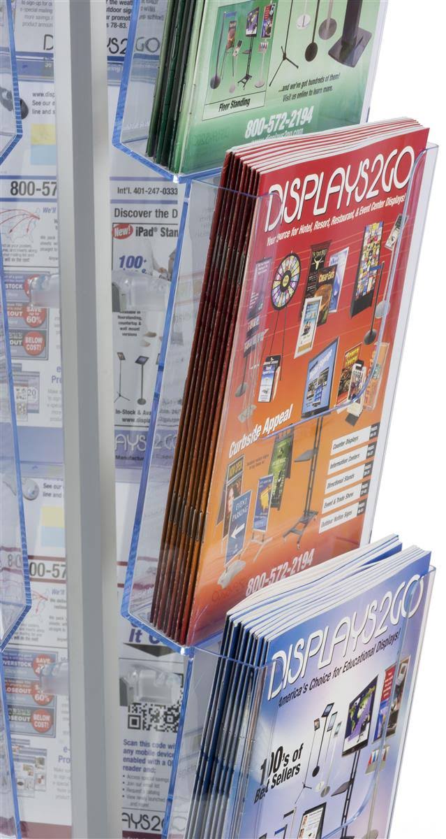 Spinning Magazine Stand with 20 Pockets U14723