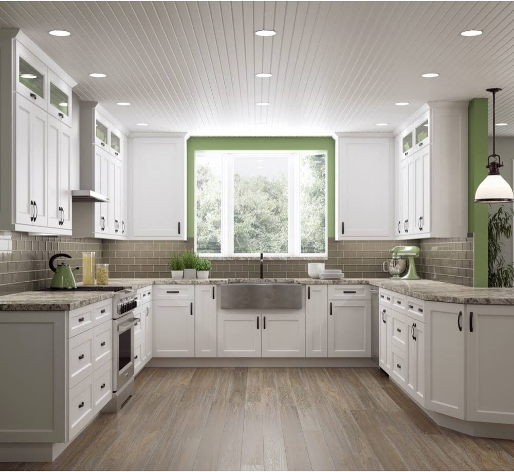White 2 Doors 2 Shelves Wall Cabinet High-Density Fiberboard R2808