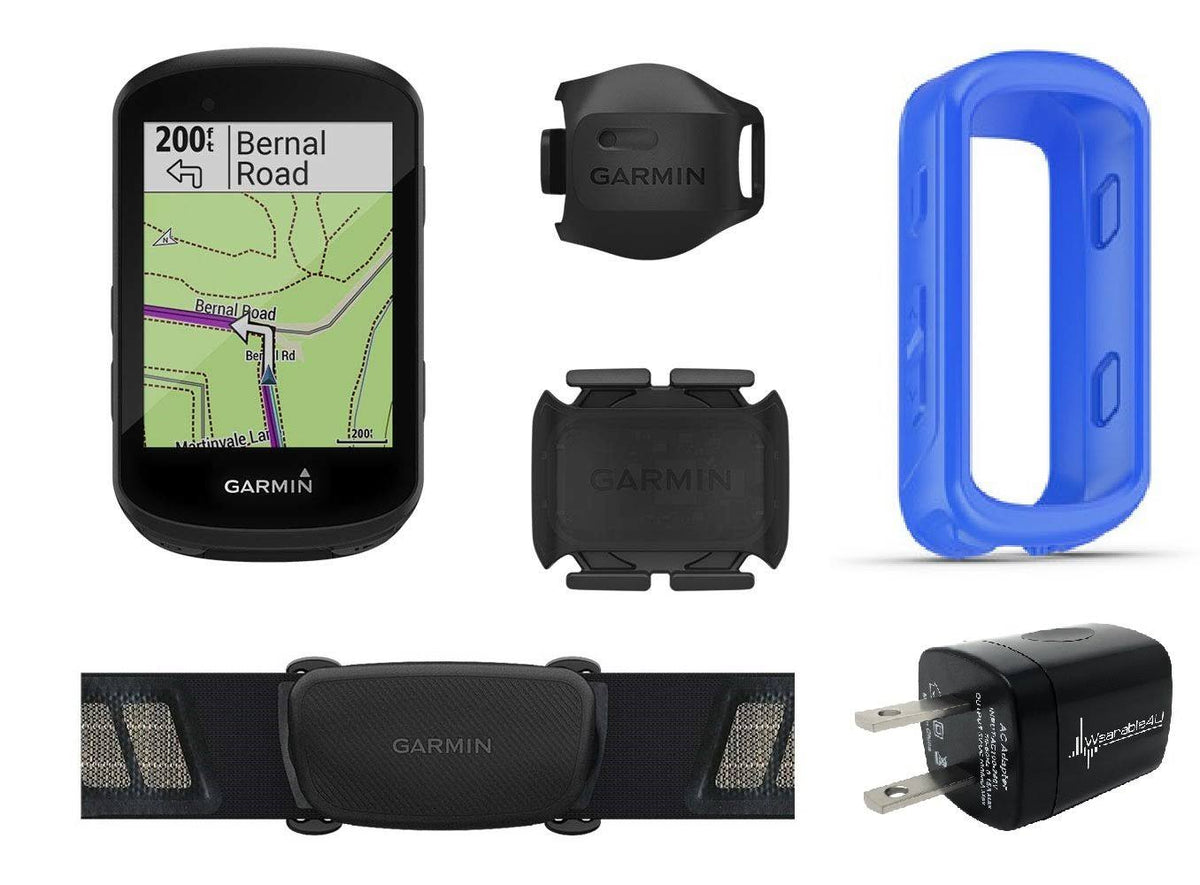 Edge 530 GPS Cycling Computer with HRM Silicone Case Wall Charging Adapter E451927
