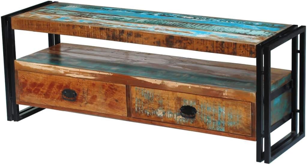 Solid Reclaimed Wood TV Cabinet P346757