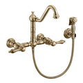 Wall Mount Faucet with Swivel Spout Lever Handles F5677