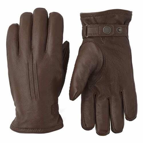 Deerskin Lambsfur Lined Glove Dark Brown 11 G236