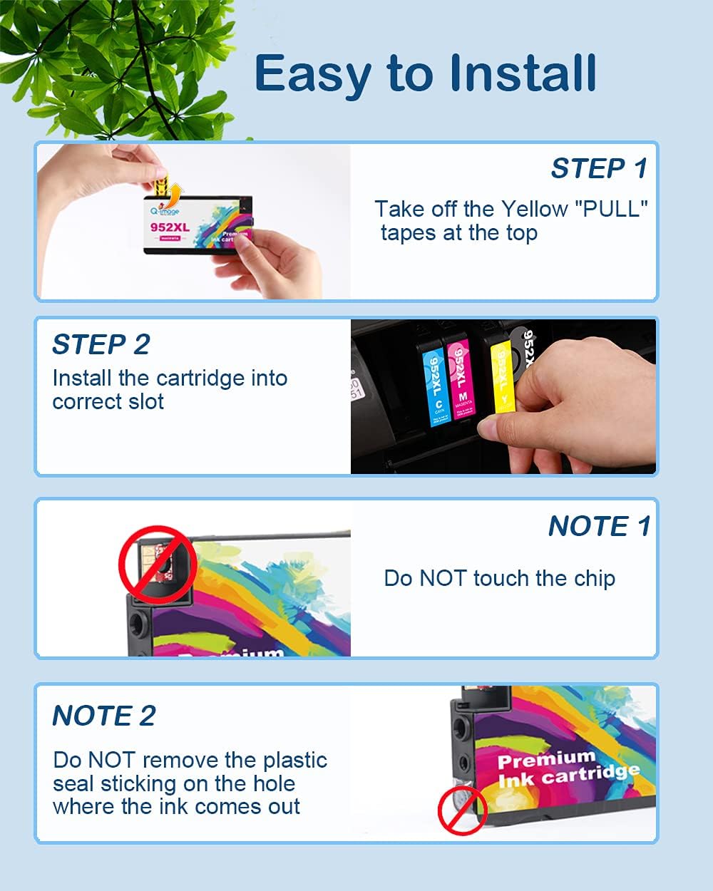 Ink Cartridges Combo Pack 4 Pack (1 Black, 1 Cyan, 1 Magenta, 1 Yellow) O285