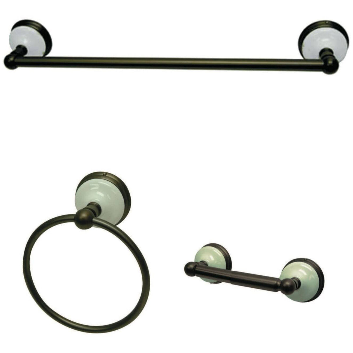 3-Piece Bathroom Hardware, Oil Rubbed Bronze K999