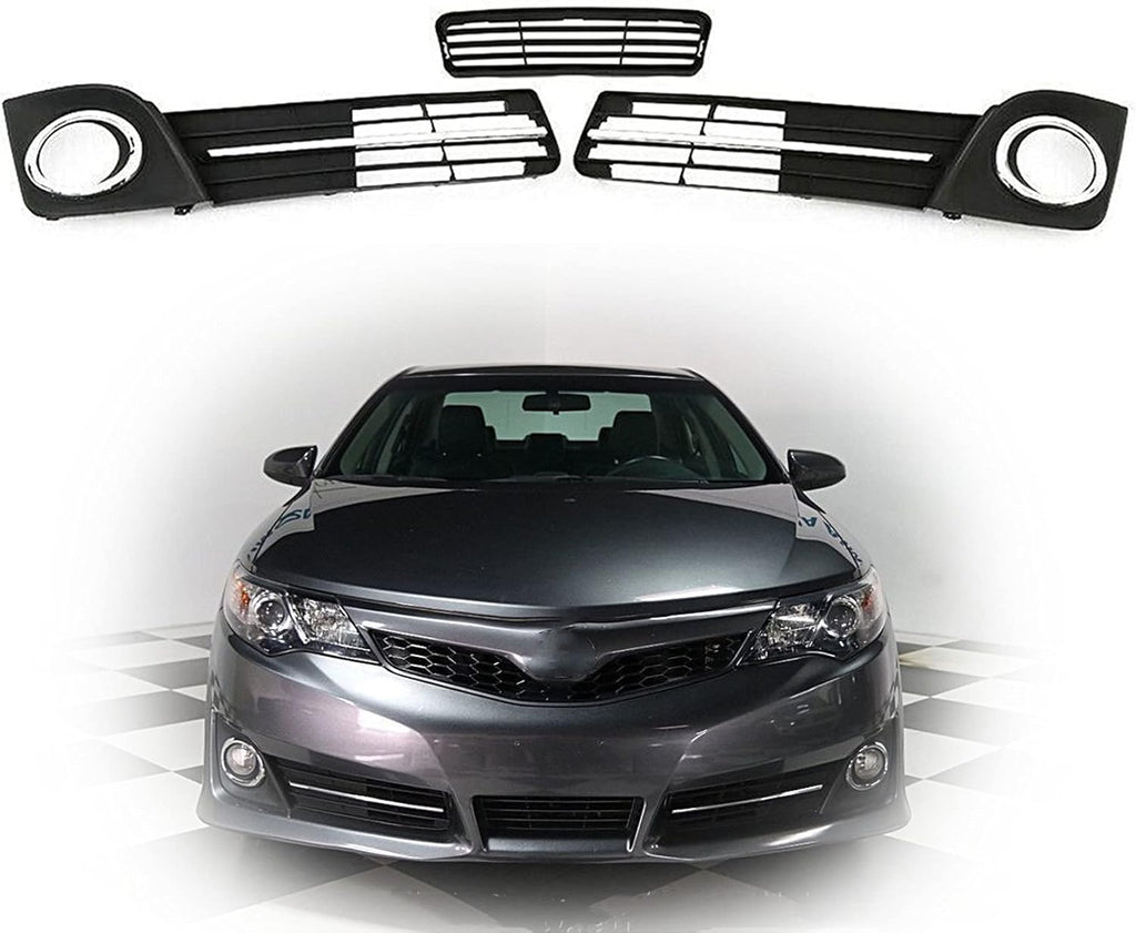 Fog Light Cover Grilles for 2012-2014 Toyota Camry SE (3-Pack) Y9065
