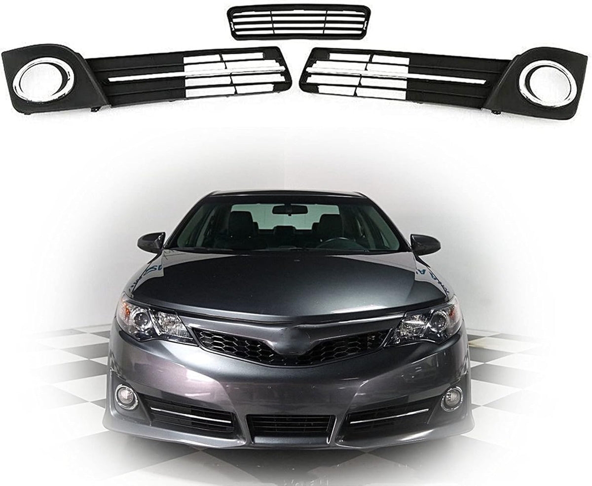 Fog Light Cover Grilles for 2012-2014 Toyota Camry SE (3-Pack) Y9065