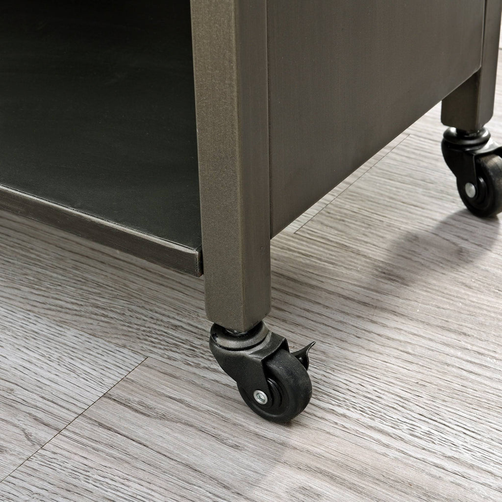 White Farmhouse Kitchen Cart P728