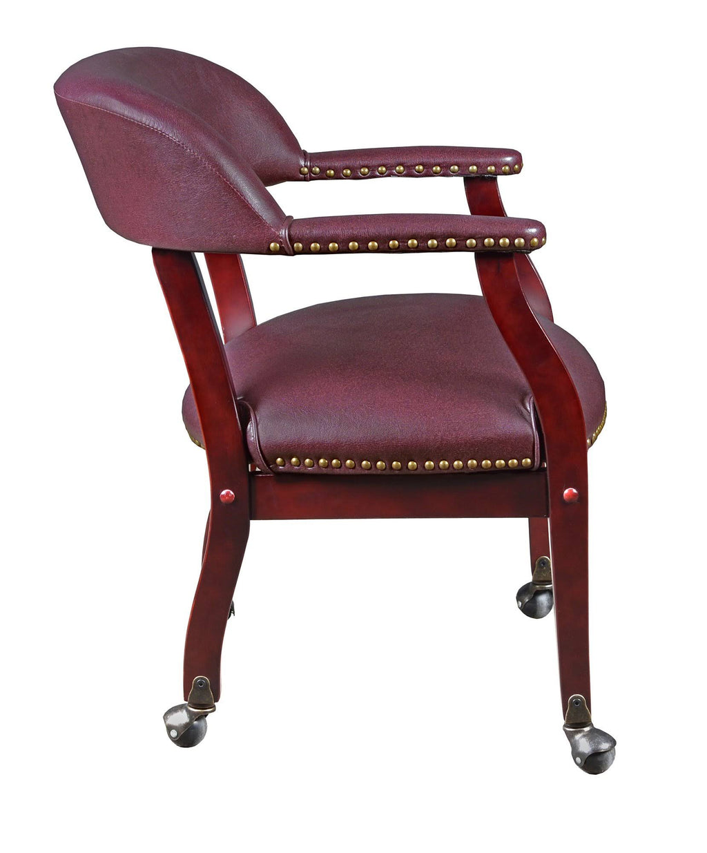 Black Captain Chair with Casters P622802