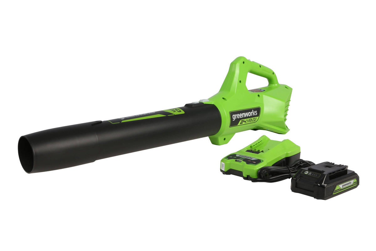 24V Cordless Handheld Leaf Blower with 2.0 Ah Battery and Charger X956035