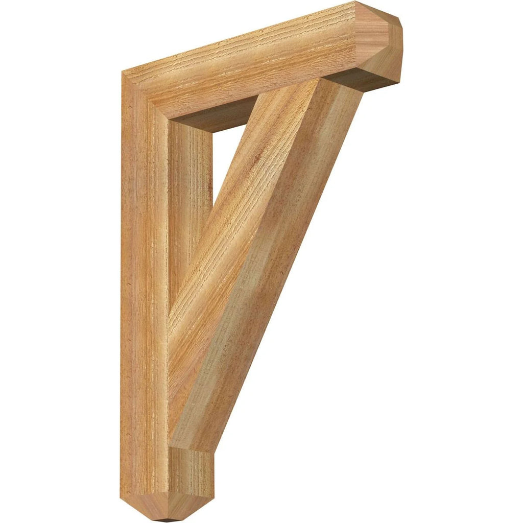 Traditional Craftsman Rough Sawn Bracket, Western Red Cedar T459