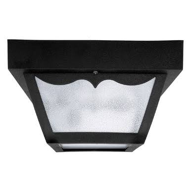 2 Light Black Outdoor Flush Mount C312202