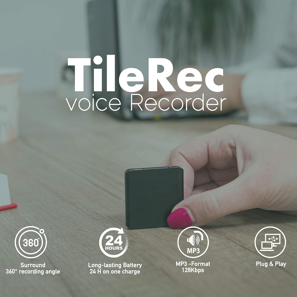 Slimmest Voice Activated Recorder, 145 Hours Recording Capacity, MP3, 24 Hours Battery, Metal Case, Pack of 2 I49003
