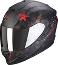 Matt Black Red Motorcycle Helmet M222356