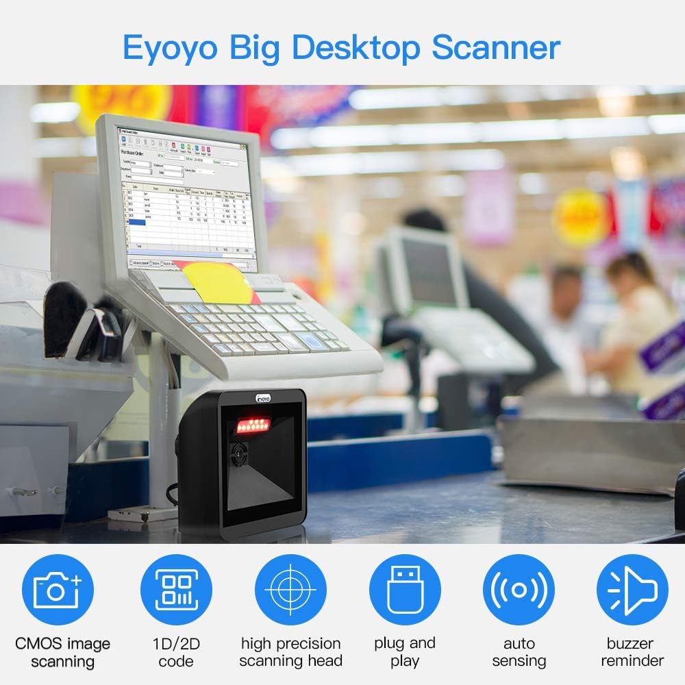 2D QR Barcode Scanner with Big Scan Window V4727