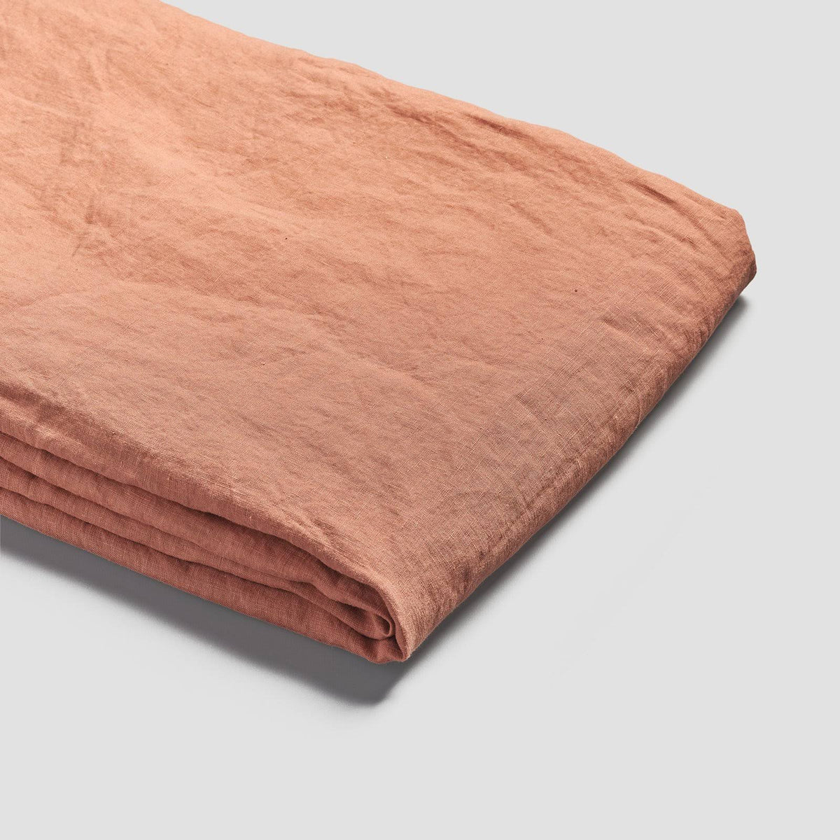 Burnt Orange Linen Flat Sheet Size Full X6069