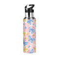 Pink Insulated Stainless Steel Water Bottle with Straw Lid 20 oz R8524