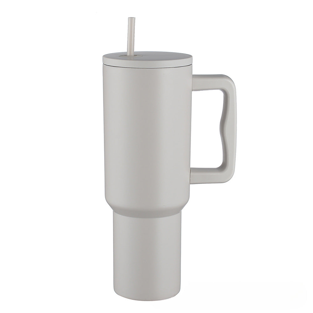 40 oz Insulated Stainless Steel Tumbler with Handle and Straw Lid Z1290