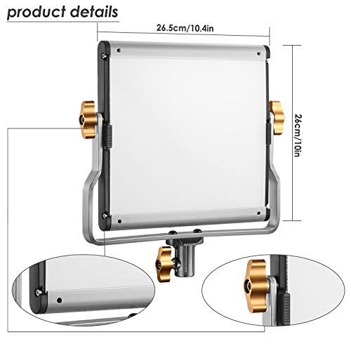 4 Packs Dimmable Bi-Color 480 LED Video Light and Stand Lighting Kit C592