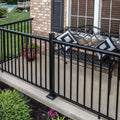Matte Black Aluminum Deck Rail Kit N1348