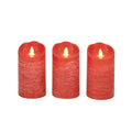 Red LED Flicker Candles (Set of 3) U2108