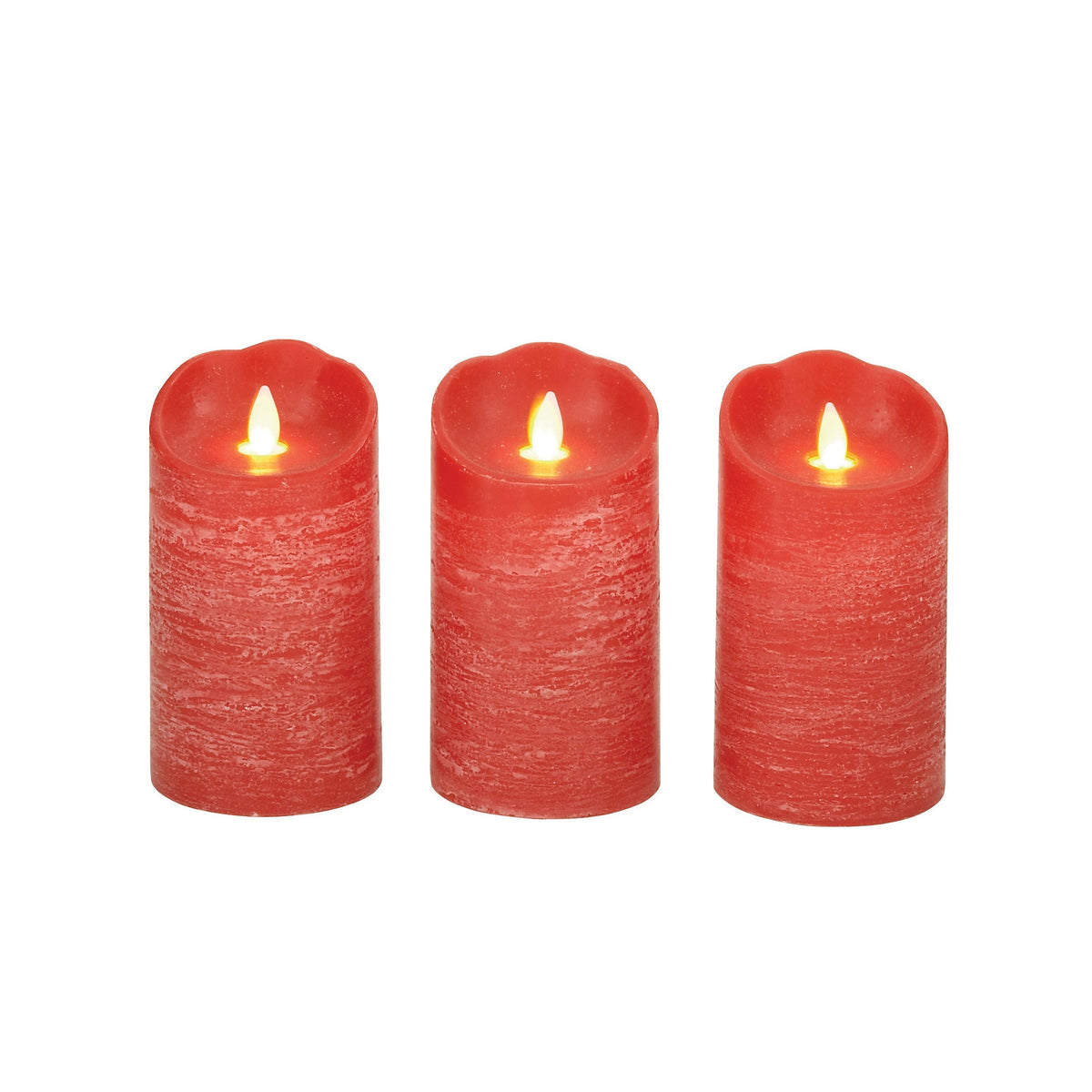 Red LED Flicker Candles (Set of 3) U2108