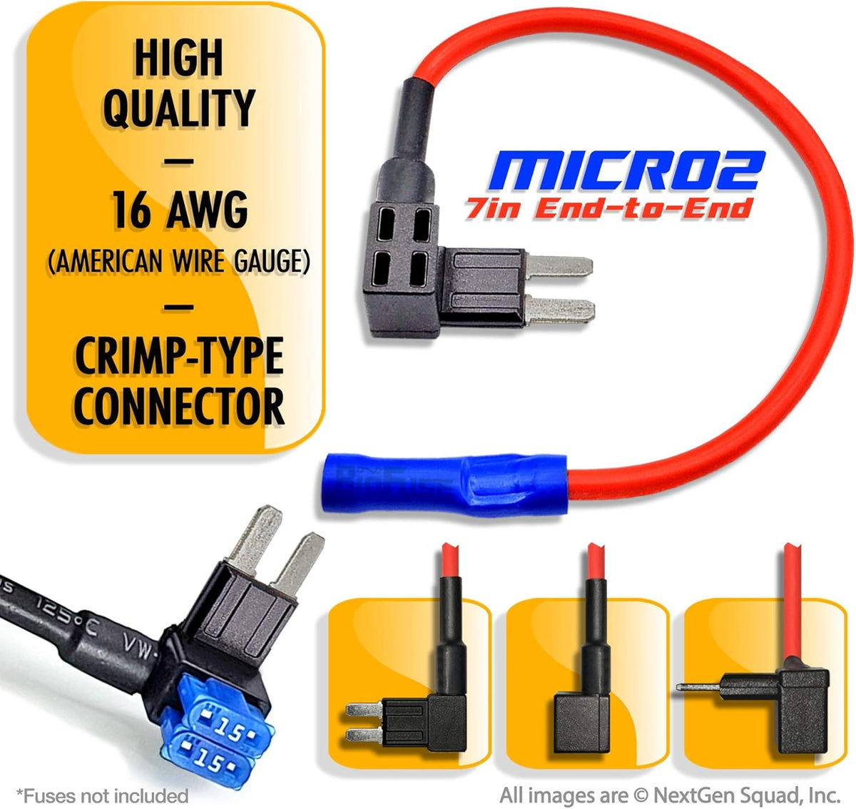 12V Micro2 50 Piece Car Fuse Tap and Holders K19775