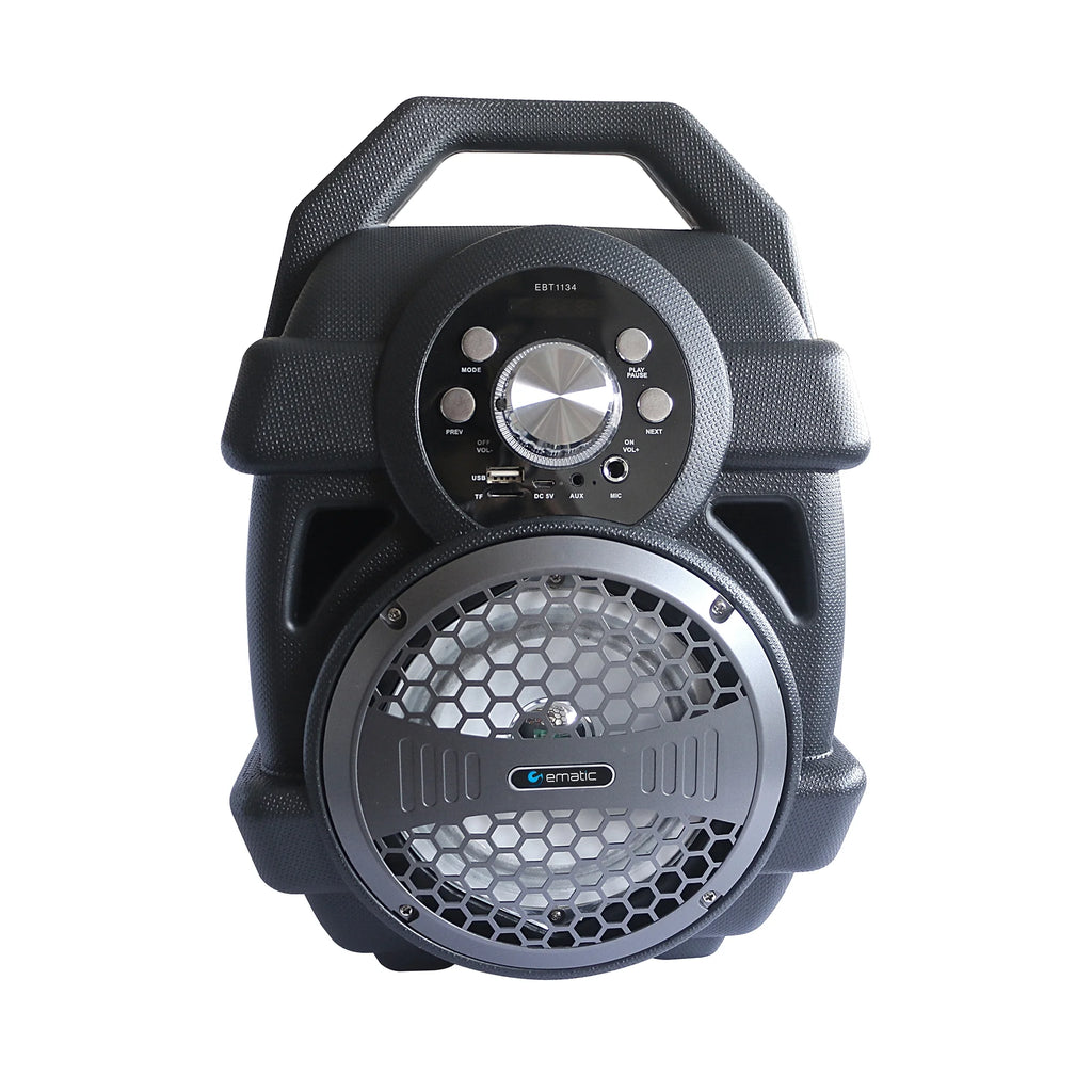 Black Portable Bluetooth Speaker with FM Transmitter M849472