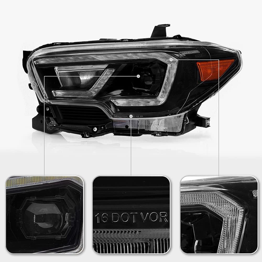 Black LED Projector Headlights Z250566