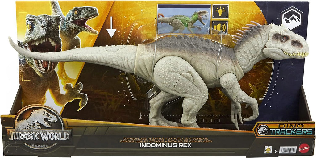 Camouflage 'N Battle Indominus Rex Dinosaur Toy with Lights, Sounds & Motion Q7952