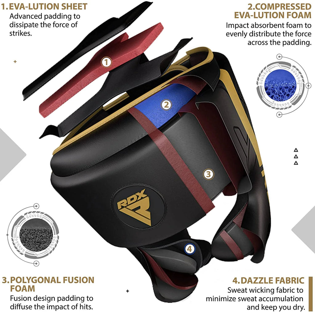 Padded Headgear for Boxing, MMA Training, Muay Thai, Kickboxing, Sparring V80314