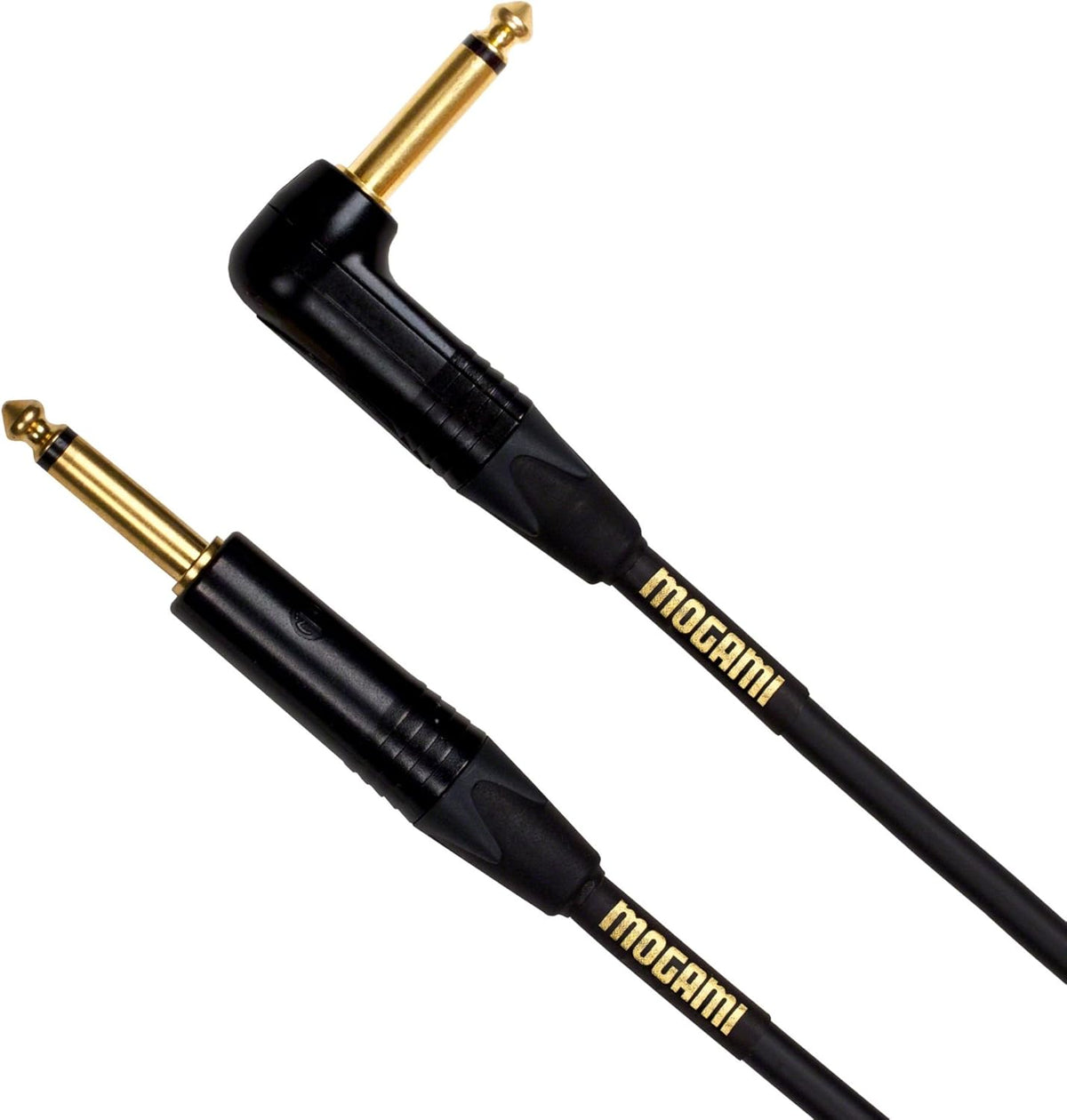 6 Foot Guitar Instrument Cable with Right Angle and Straight Connectors V6789