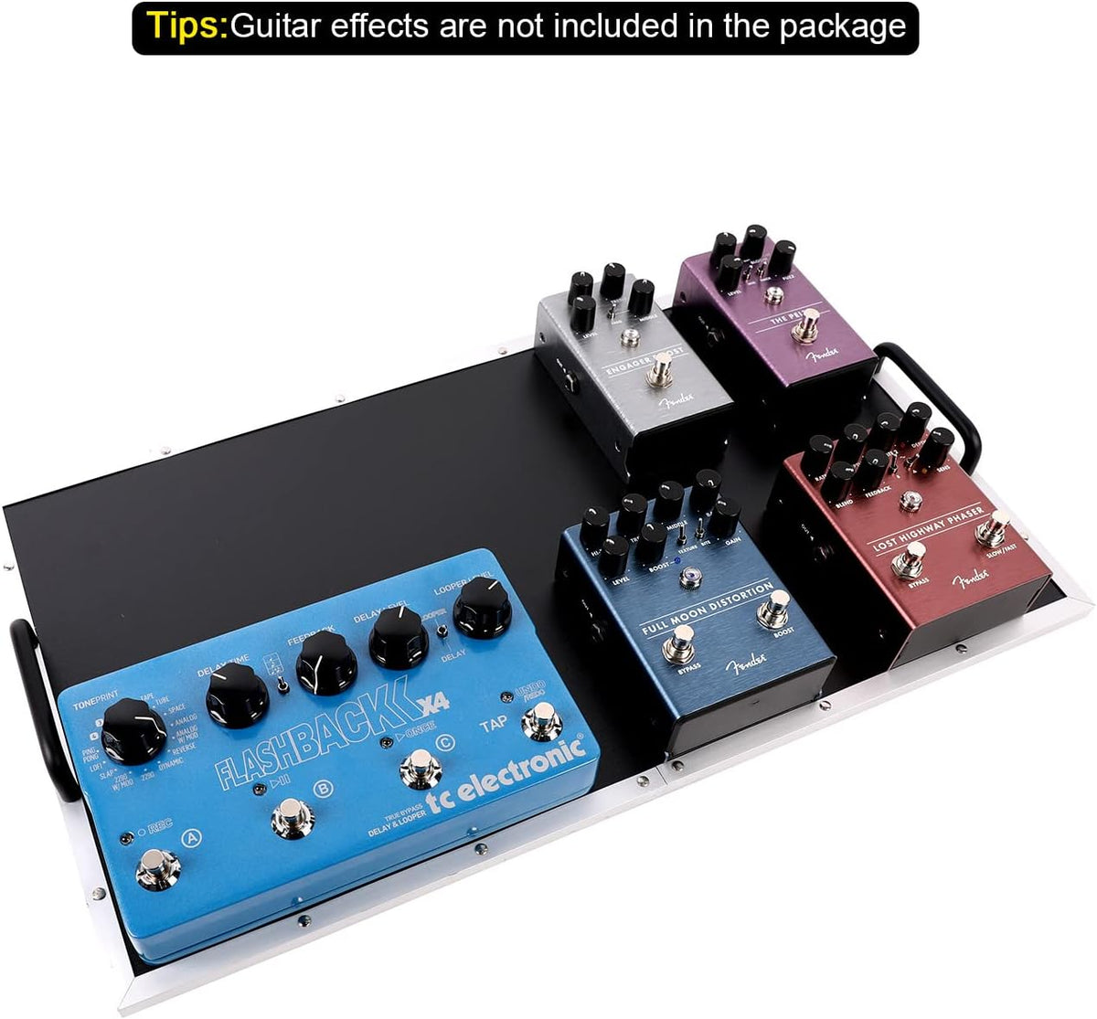 Aluminum Alloy Effect Pedalboard with Carry Bag H83195