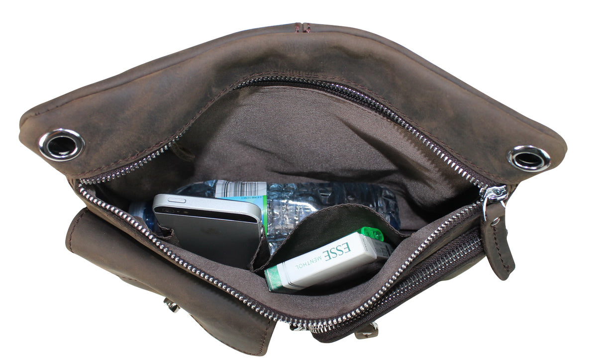 Full Grain Leather Shoulder Bag D285