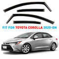 Smoke Tinted In-channel Side Window Vent Visor Deflectors Rain Guards 4 pcs H130310