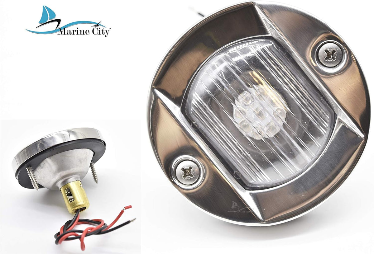 Caution Blue LED Flush Mount Light D52121