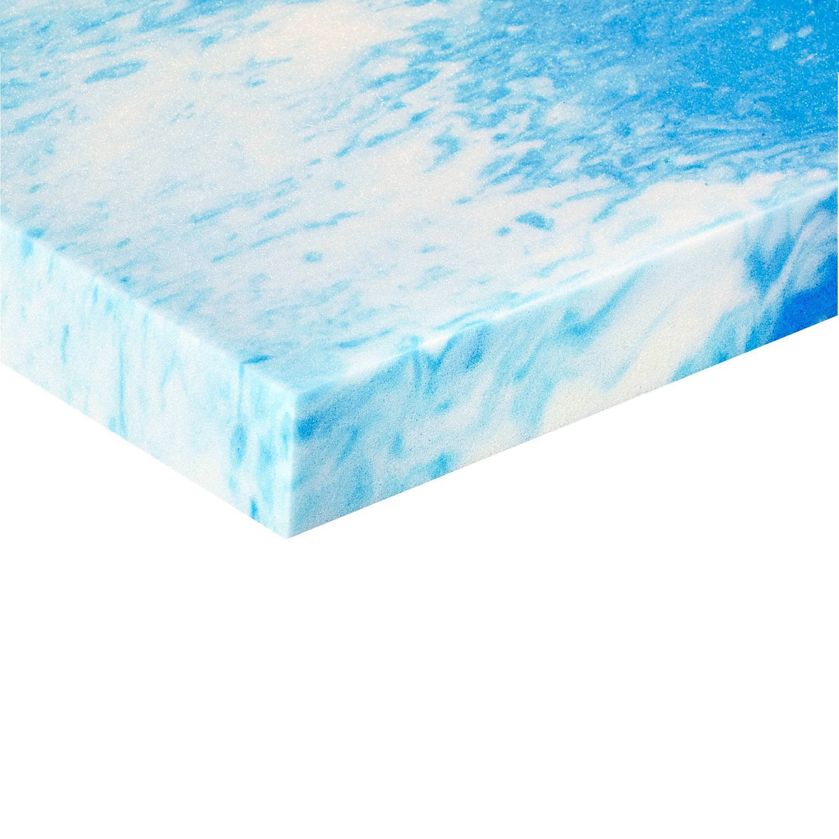 Gel Infused Memory Foam Topper, Blue, Queen O510