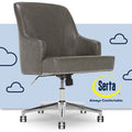 Gray Bonded Leather Desk Office Chair X47217