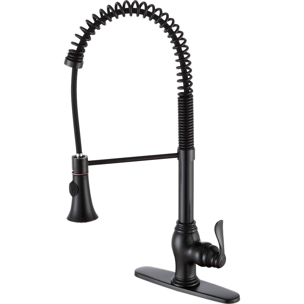 Brushed Nickel Single Handle Kitchen Faucet L15955