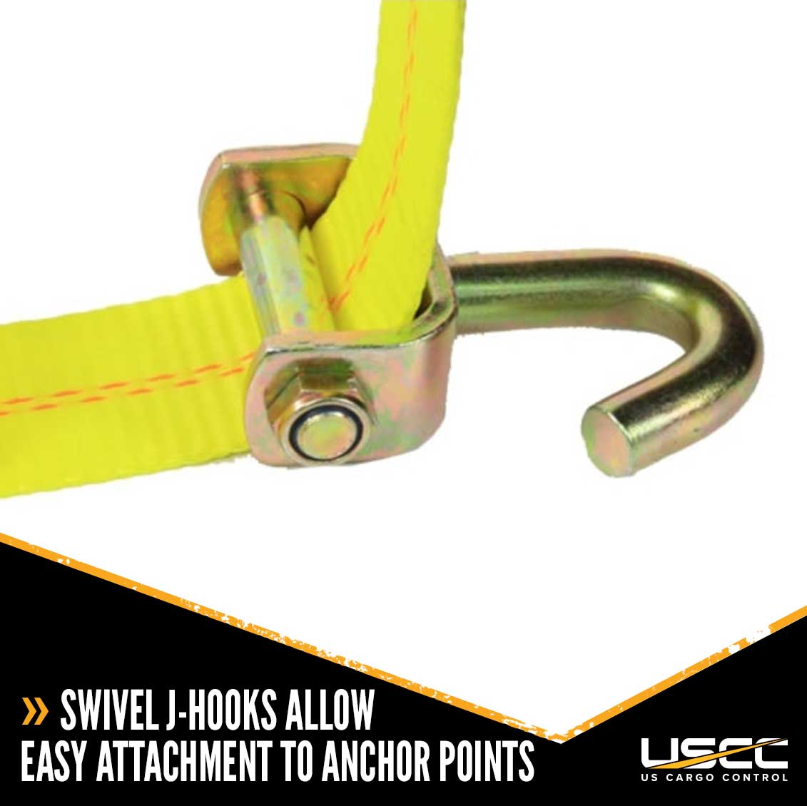 2" x 10' Wheel Strap with 2 Swivel J Hooks N952