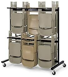 Two-Tier Folding Chair Cart, Steel, 84 Chair Capacity L666562