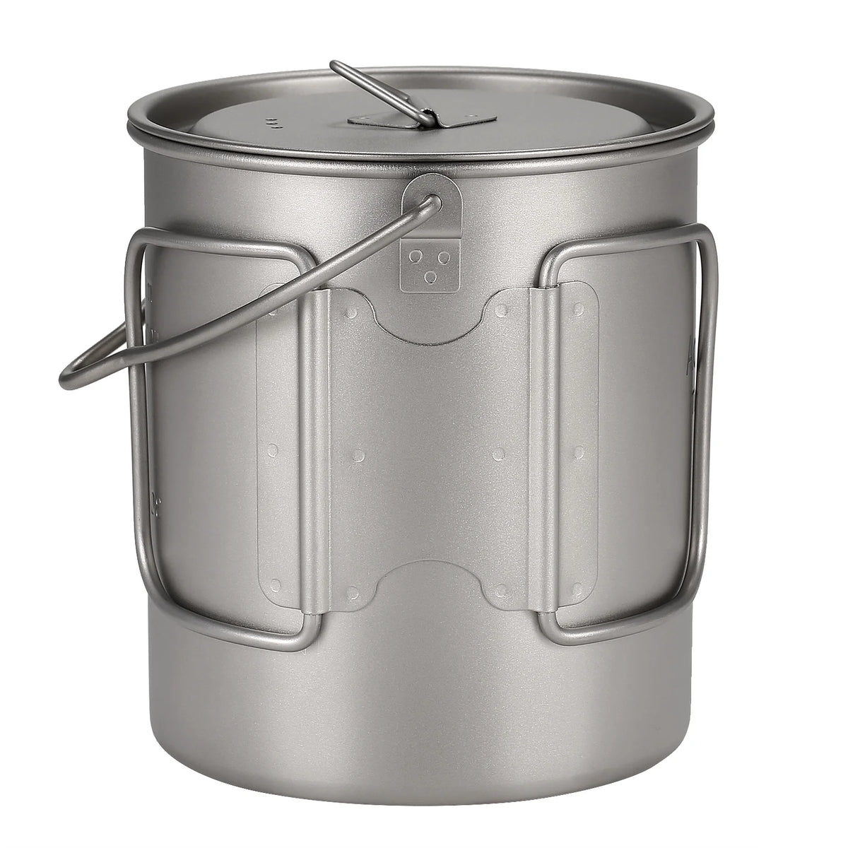750ml Ultralight Camping Cooking Pot with Lid and Foldable Handle W800299