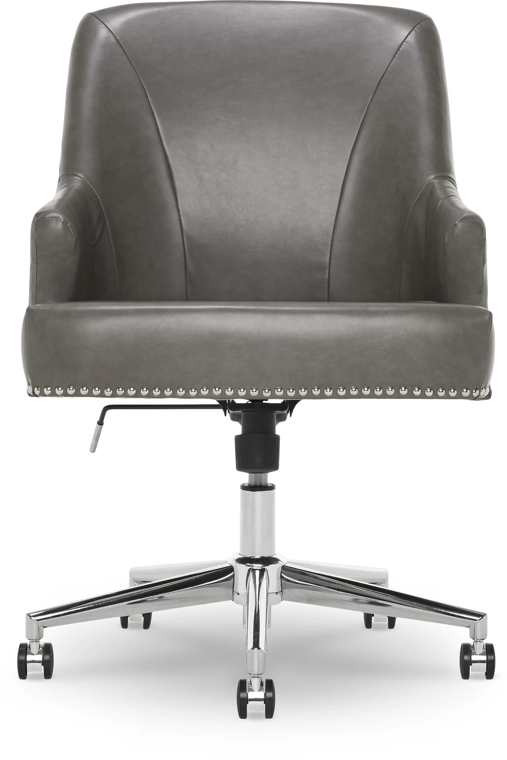 Gray Bonded Leather Desk Office Chair X47217