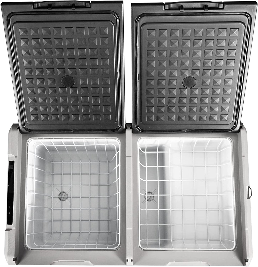 12V 80 qt. Dual Door Chest Refrigerator with Cooler W57472