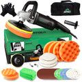 7 Inch 1200W Rotary Car Polisher with Foam Pads and Wool Pads F9458